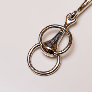 HERMES SILVER MORS SCARF RING