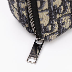 CHRISTIAN DIOR MICRO RIDER POUCH BLUE OBLIQUE CANVAS SHW