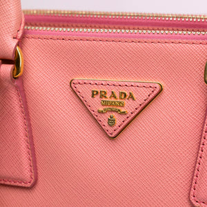 PRADA SAFFIANO SMALL TOTE BAG PINK GHW