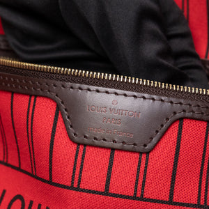 LOUIS VUITTON NEVERFULL MM DAMIER EBENE GHW
