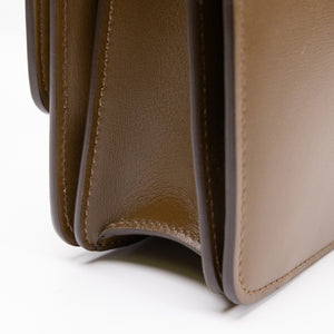 CELINE TEEN CLASSIC BOX BAG CAMEL CALFSKIN LEATHER GHW