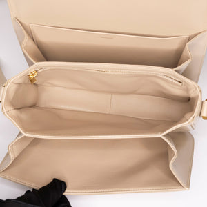 CELINE CLASSIQUE TRIOMPHE BAG SHINY CALFSKIN BEIGE GHW