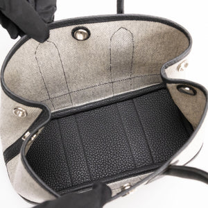 HERMES NEO GARDEN PARTY 23 CANVAS / NEGONDA ECRU-NOIR / NOIR SHW STAMP K