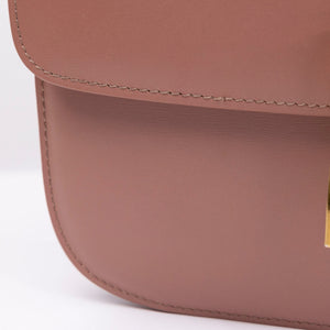 CELINE MEDIUM CLASSIC BOX BAG PINK CALFSKIN LEATHER GHW