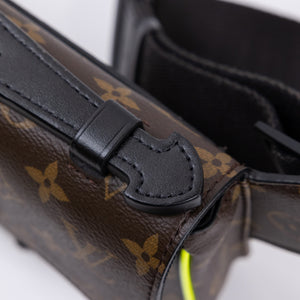 LOUIS VUITTON S LOCK SLING BAG MONOGRAM CANVAS BLACK HARDWARE