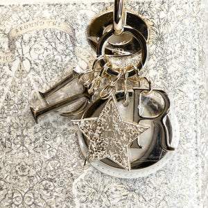 CHRISTIAN DIOR AROUND THE WORLD SMALL MY ABCDIOR LADY DIOR TOTE BAG WHITE GOLD CALFSKIN GHW