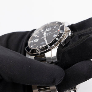 LONGINES HYDROCONQUEST AUTOMATIC WATCH , 41MM , STAINLESS STEEL AND CERAMIC BEZEL, L3.742.4