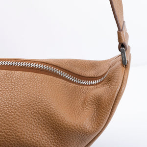 PRADA LARGE TRIANGLE LEATHER BAG CARAMEL SHW
