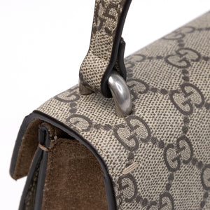 GUCCI SMALL DIONYSUS TOP HANDLE BAG BEIGE GG SUPREME CANVAS / LEATHER SHW