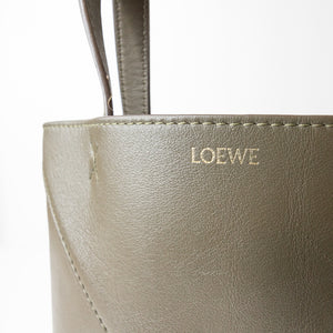 LOEWE MINI PUZZLE FOLD TOTE IN SHINNY CALF SKIN