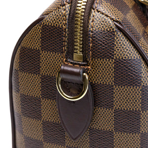 LOUIS VUITTON DAMIER EBENE SPEEDY BANDOULIERE 20 GHW (MICROCHIP)