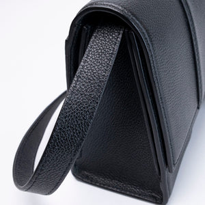 BALENCIAGA DOWNTOWN SHOULDER BAG BLACK CALFSKIN SHW