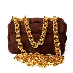 BOTTEGA VENETA CHAIN CASSETTE HANDBAG GHW
