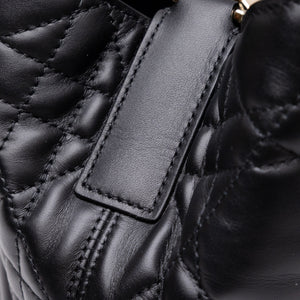 CHRISTIAN DIOR SMALL TOUJOURS TOTE BAG BLACK CALFSKIN LEATHER GHW