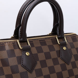 LOUIS VUITTON SPEEDY BANDOULIERE 25 DAMIER EBENE CANVAS GHW