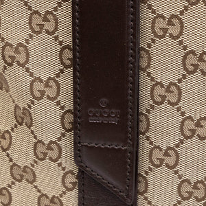 GUCCI GG CANVAS TOTE BAG BEIGE GHW