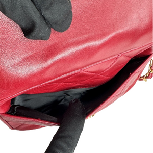 CHANEL VINTAGE CROSSBODY BAG RED GHW
