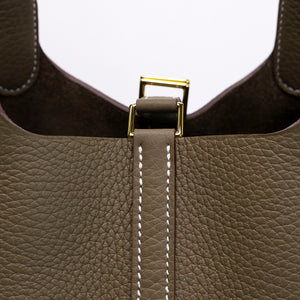 HERMES PICOTIN LOCK 18 ETOUPE GHW STAMP G