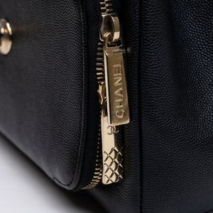 CHANEL BUSINESS AFFINITY SMALL FLAP BAG BLACK CAVIAR GHW