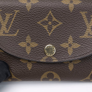 LOUIS VUITTON ROSALIE COIN CASE BROWN / PINK MONOGRAM GHW