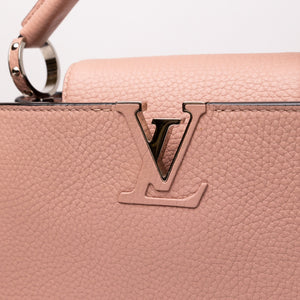 LOUIS VUITTON CAPUCINES BB LIGHT PINK TAURILLON CALFSKIN LEATHER SHW