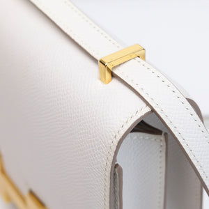 HERMES MINI CONSTANCE M4 GRIS PALE EPSOM GHW STAMP B