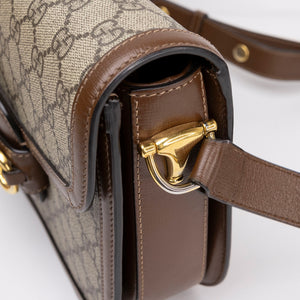 GUCCI HORSEBIT 1955 BAG SUPREME CANVAS BEIGE GHW