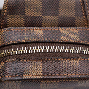 LOUIS VUITTON GERONIMOS BUM BAG BROWN DAMIER EBENE GHW