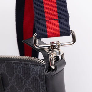 GUCCI GG SUPREME MESSENGER BAG BLACK / MULTICOLOUR CANVAS SHW