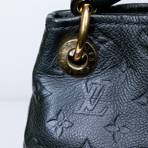 LOUIS VUITTON ARTSY MM BLACK MONOGRAM EMPREINTE LEATHER GHW