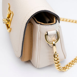 LOUIS VUITTON LOCKME TENDER GRAINED CALFSKIN BEIGE MULTICOLOUR GHW (MICROCHIP)