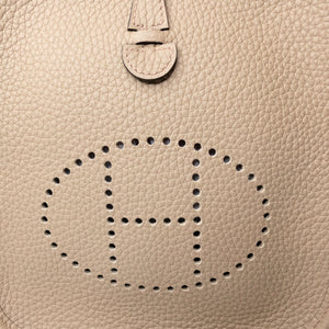 HERMES EVELYNE 16 CLEMENCE BEIGE MARFA GHW STAMP W