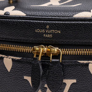 LOUIS VUITTON VANITY PM BLACK/BEIGE CALFSKIN GHW (MICROCHIP)