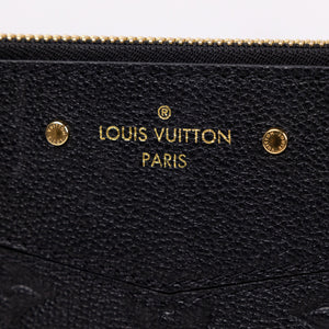 LOUIS VUITTON DAILY POUCH MONOGRAM EMPREINTE LEATHER BLACK GHW
