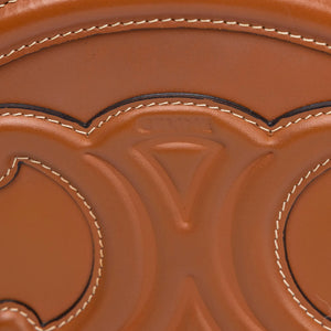 CELINE OVAL BAG TRIOMPHE SMOOTH CALFSKIN TAN GHW