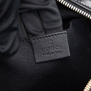 GUCCI SOHO DISCO CAMERA BAG PATENT LEATHER BLACK LGHW