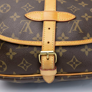 LOUIS VUITTON VINTAGE DOUBLE SIDE CROSSBODY BAG MONOGRAM CANVAS GHW