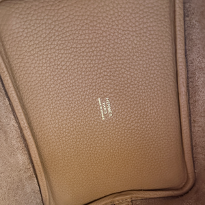 HERMES PICOTIN LOCK 18 BISCUIT GHW STAMP Z