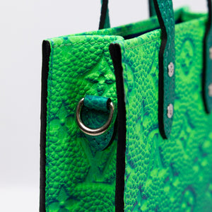 LOUIS VUITTON PETIT SAC PLAT XS VIRGIL ABLOH TAURILLON ILLUSION BLUE / GREEN  SHW