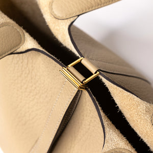 HERMES PICOTIN 18 LOCK BAG CLEMENCE TRENCH GHW STAMP K