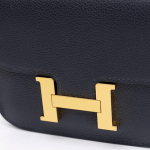 HERMES CONSTANCE SLIM EPSOM CABAN GHW STAMP W