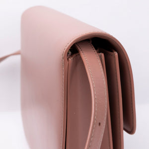 CELINE MEDIUM CLASSIC BOX BAG PINK CALFSKIN LEATHER GHW