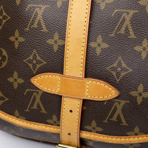LOUIS VUITTON VINTAGE DOUBLE SIDE CROSSBODY BAG MONOGRAM CANVAS GHW