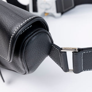 CHRISTIAN DIOR SADDLE BAG BLACK GRAINED CALFSKIN SHW