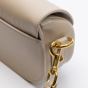CHRISTIAN DIOR BOBBY EAST WEST BAG BEIGE CALFSKIN LEATHER GHW