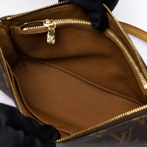 LOUIS VUITTON POCHETTE ACCESSOIRES BROWN/MULTICOLOUR  MONOGRAM CANVAS GHW (MICROCHIP)