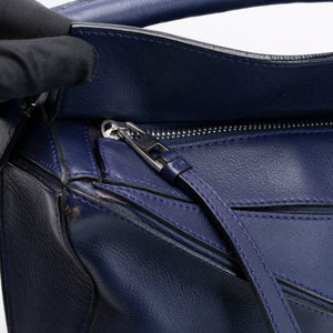 LOEWE MEDIUM PUZZLE BAG NAVY CALFSKIN SHW