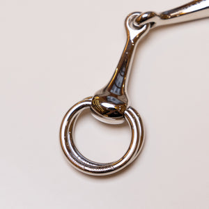 HERMES SILVER MORS SCARF RING