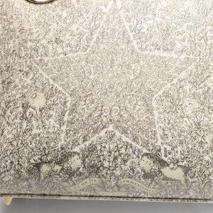 CHRISTIAN DIOR AROUND THE WORLD SMALL MY ABCDIOR LADY DIOR TOTE BAG WHITE GOLD CALFSKIN GHW