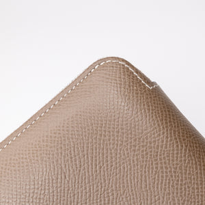 HERMES SILK IN COMPACT WALLET EPSOM ETOUPE GHW STAMP Y